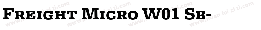 Freight Micro W01 Sb字体转换